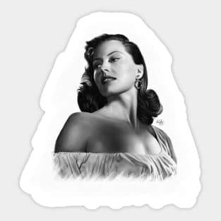 Cyd Charisse - a Classic Hollywood Diva Sticker
